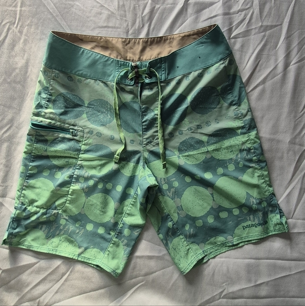 Patagonia Green Swim Shorts for Men
